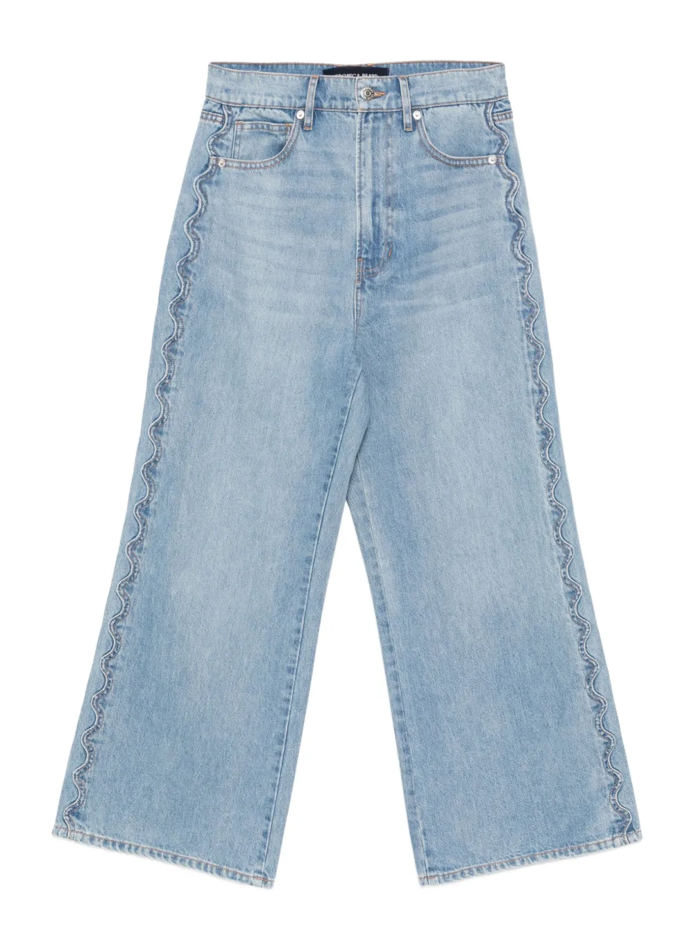 Veronica Beard Taylor cropped jeans Blauw