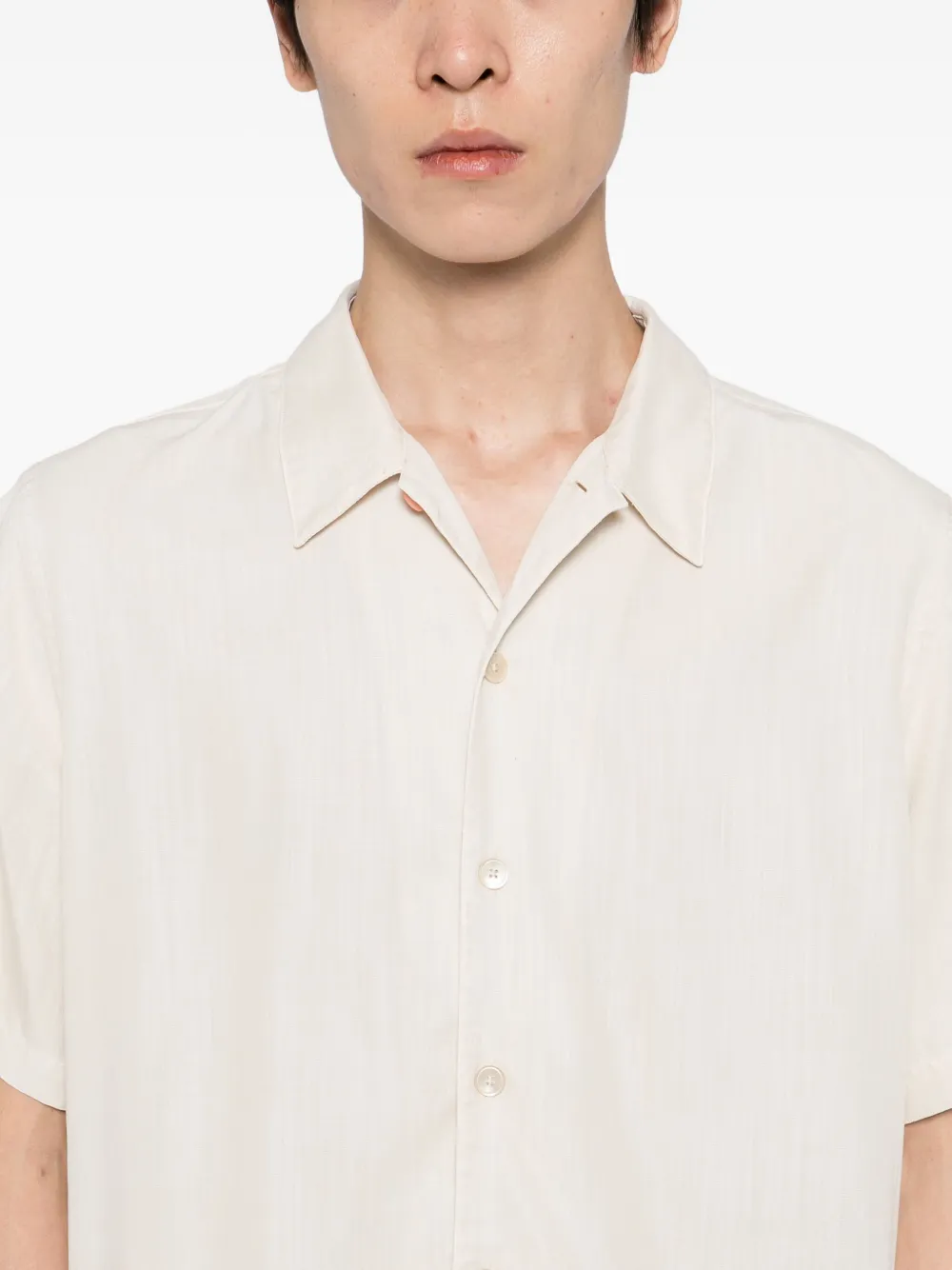 Ps By Paul Smith Logo-appliqué Shirt In White