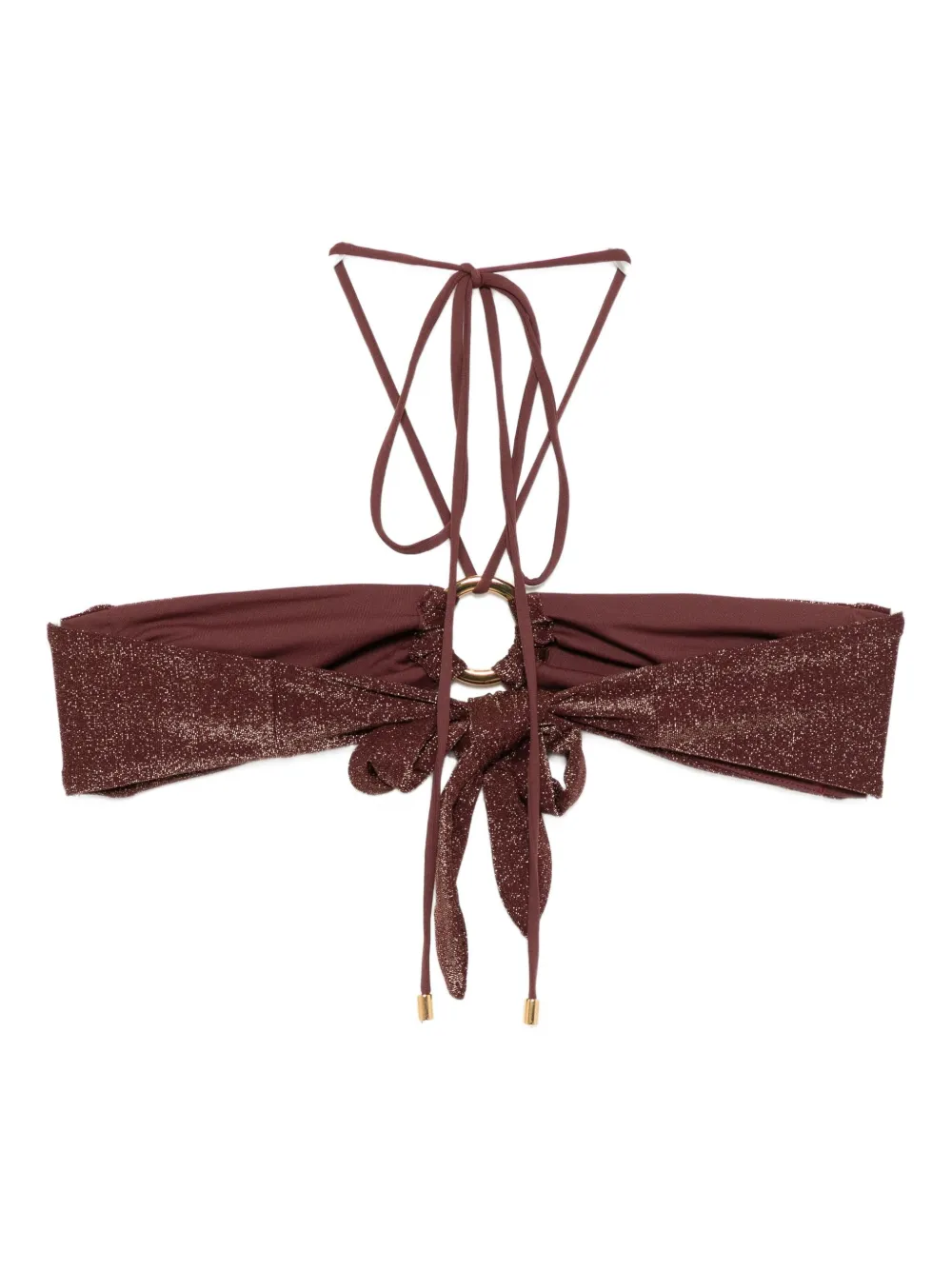 Away That Day Acapulco Bikini Top In Burgundy