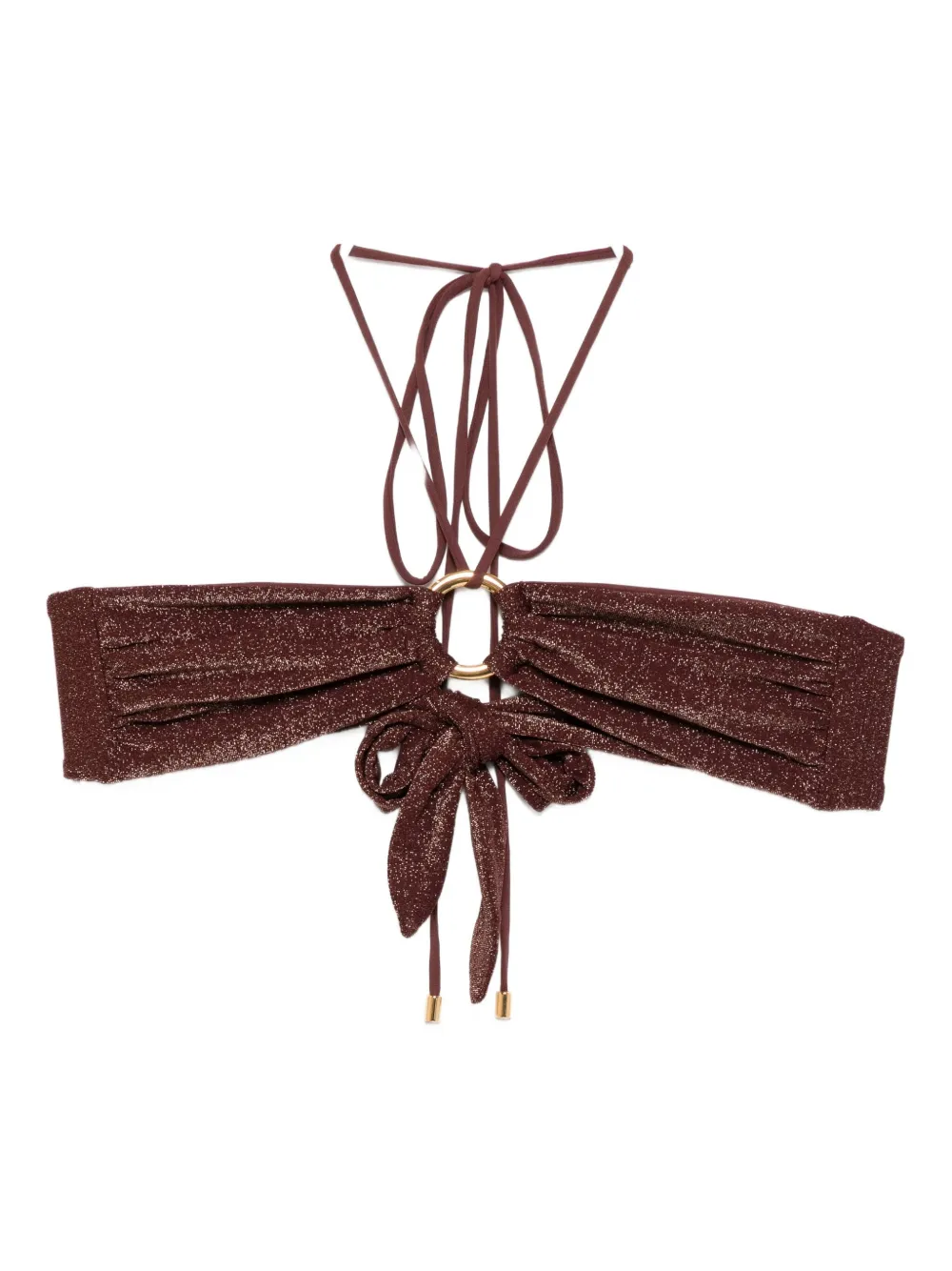 Away That Day Acapulco Bikini Top In Burgundy