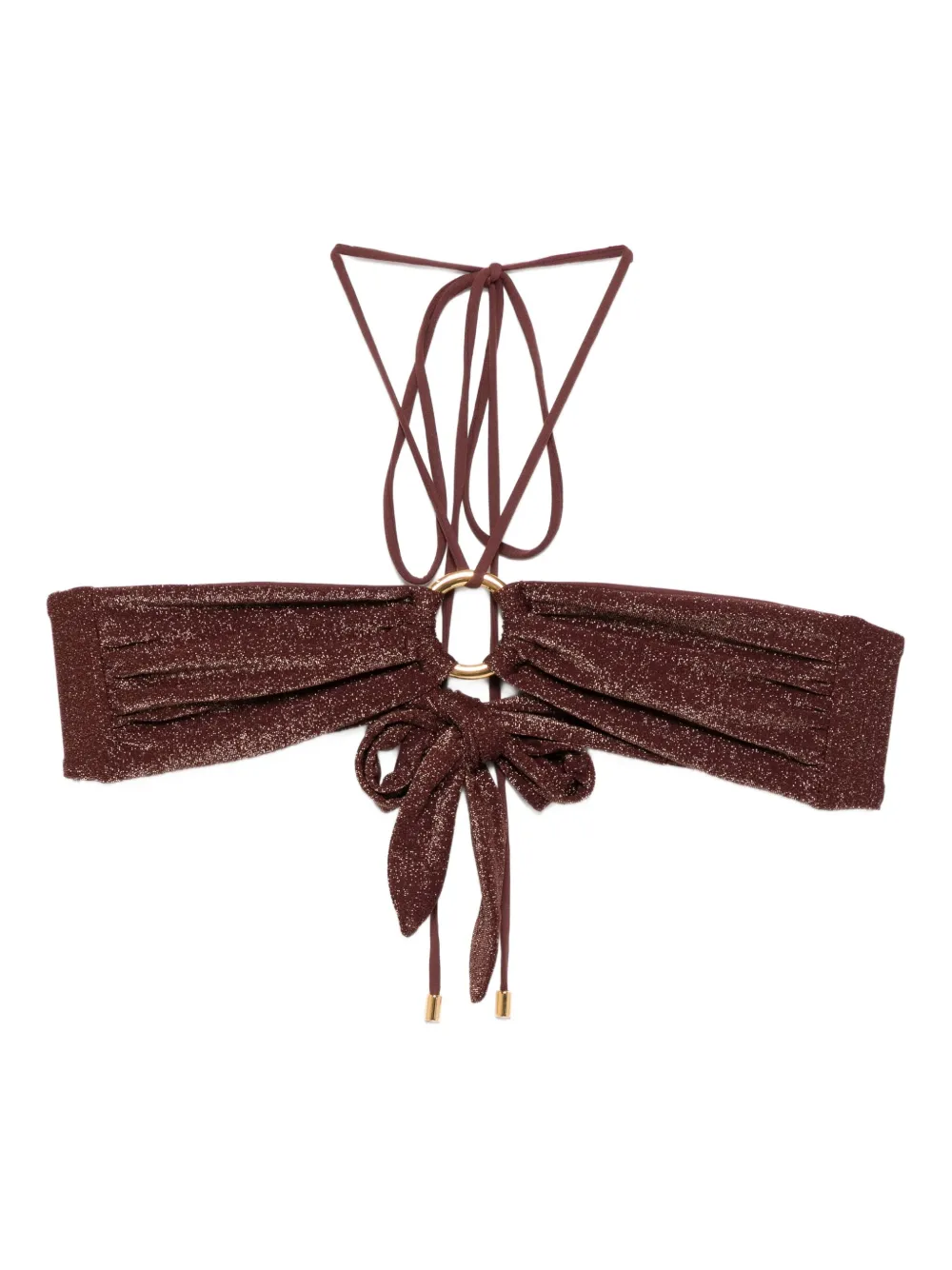 AWAY THAT DAY Acapulco bikini top | Brown | Image 1