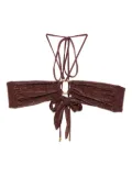AWAY THAT DAY Acapulco bikini top - Brown