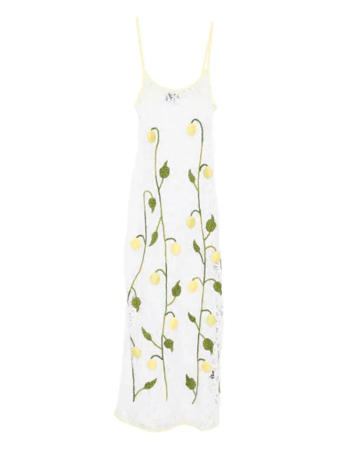 Leslie Amon under the lemon tree dress
