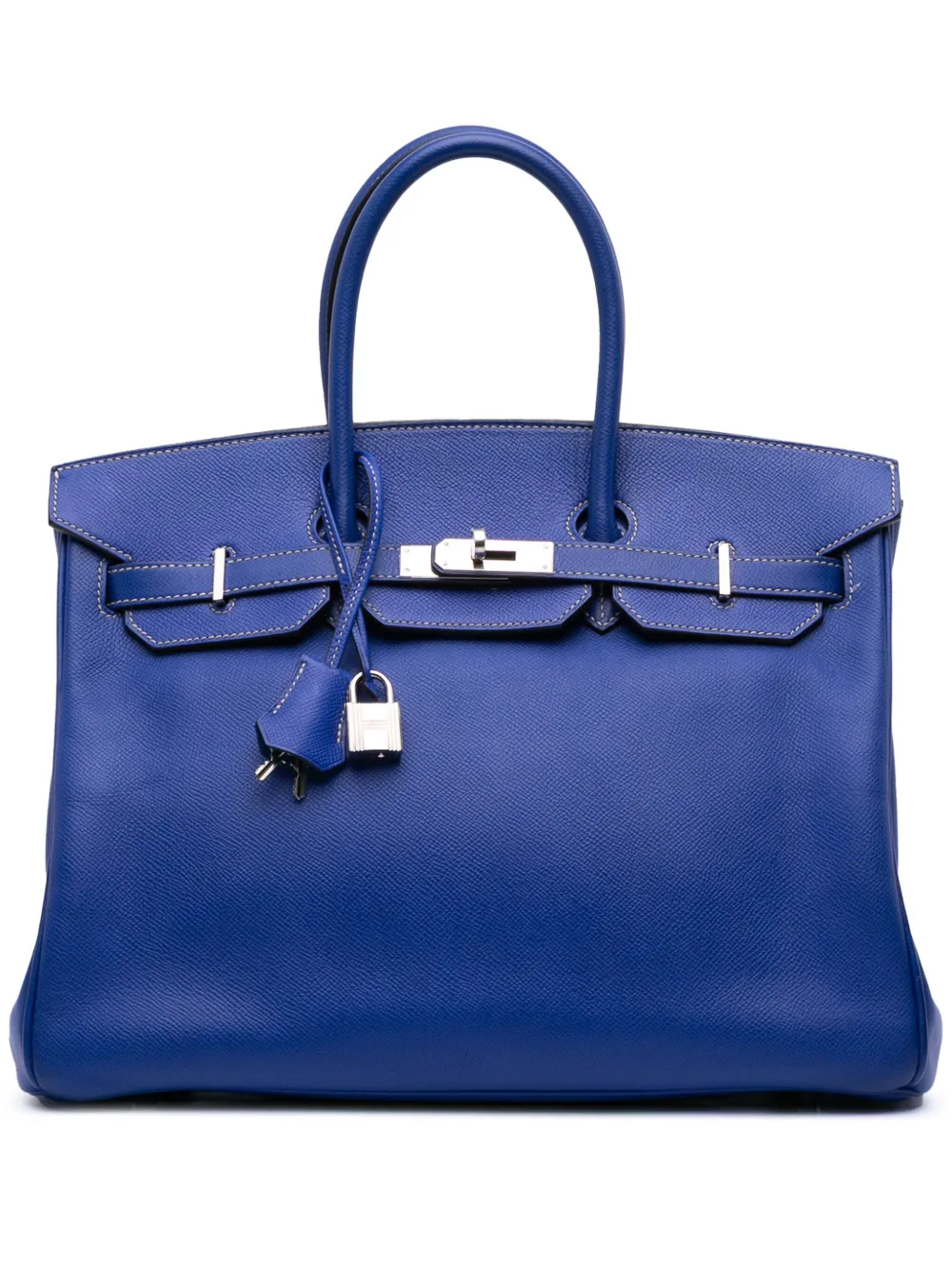 Hermès Pre-Owned 2011 Epsom Candy Birkin Retourne 35 handbag - ブルー Hermès Pre-Owned 2011 Epsom Candy Birkin Retourne 35 handbag - ブルー