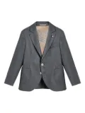 Brunello Cucinelli Kids two-button patch-pocket blazer - Grey