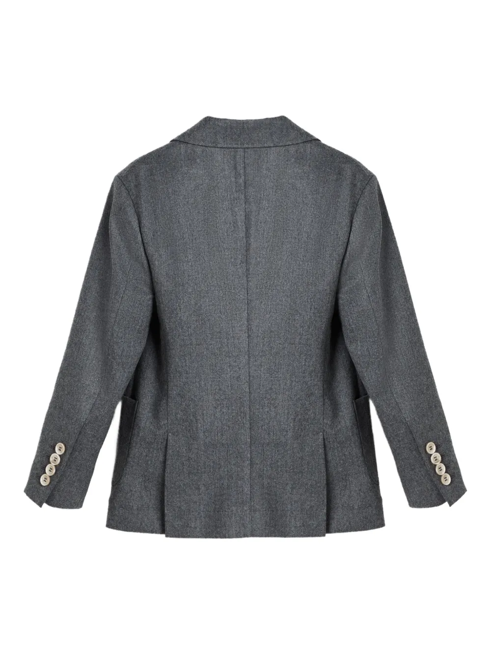 Brunello Cucinelli Kids two-button patch-pocket blazer Grijs
