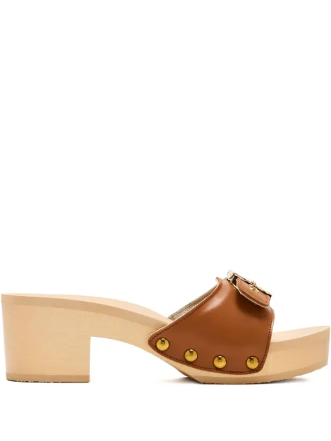 Scholl 65mm buckle-fastening studded sandals