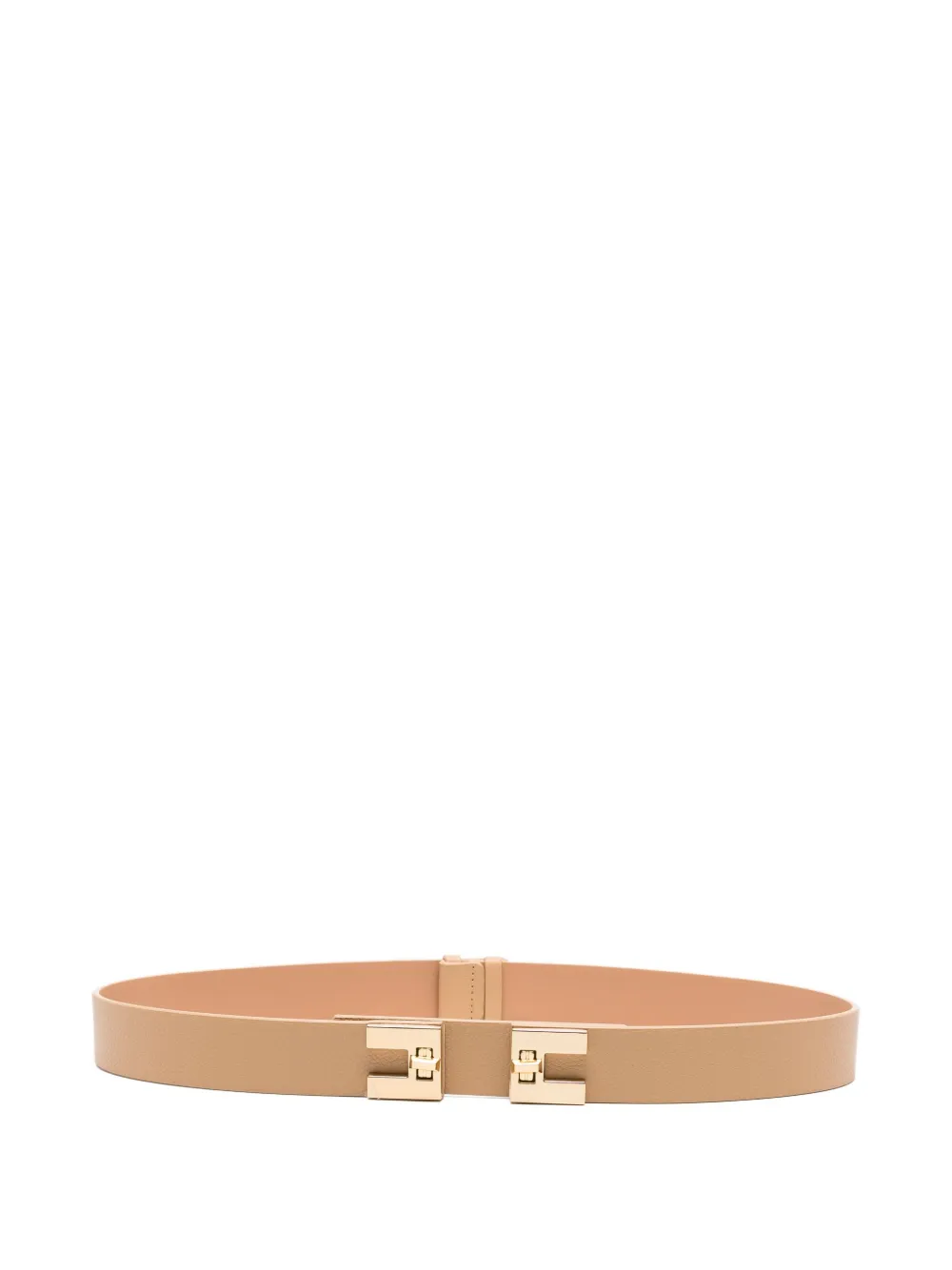 Elisabetta Franchi Riem met logogesp Beige