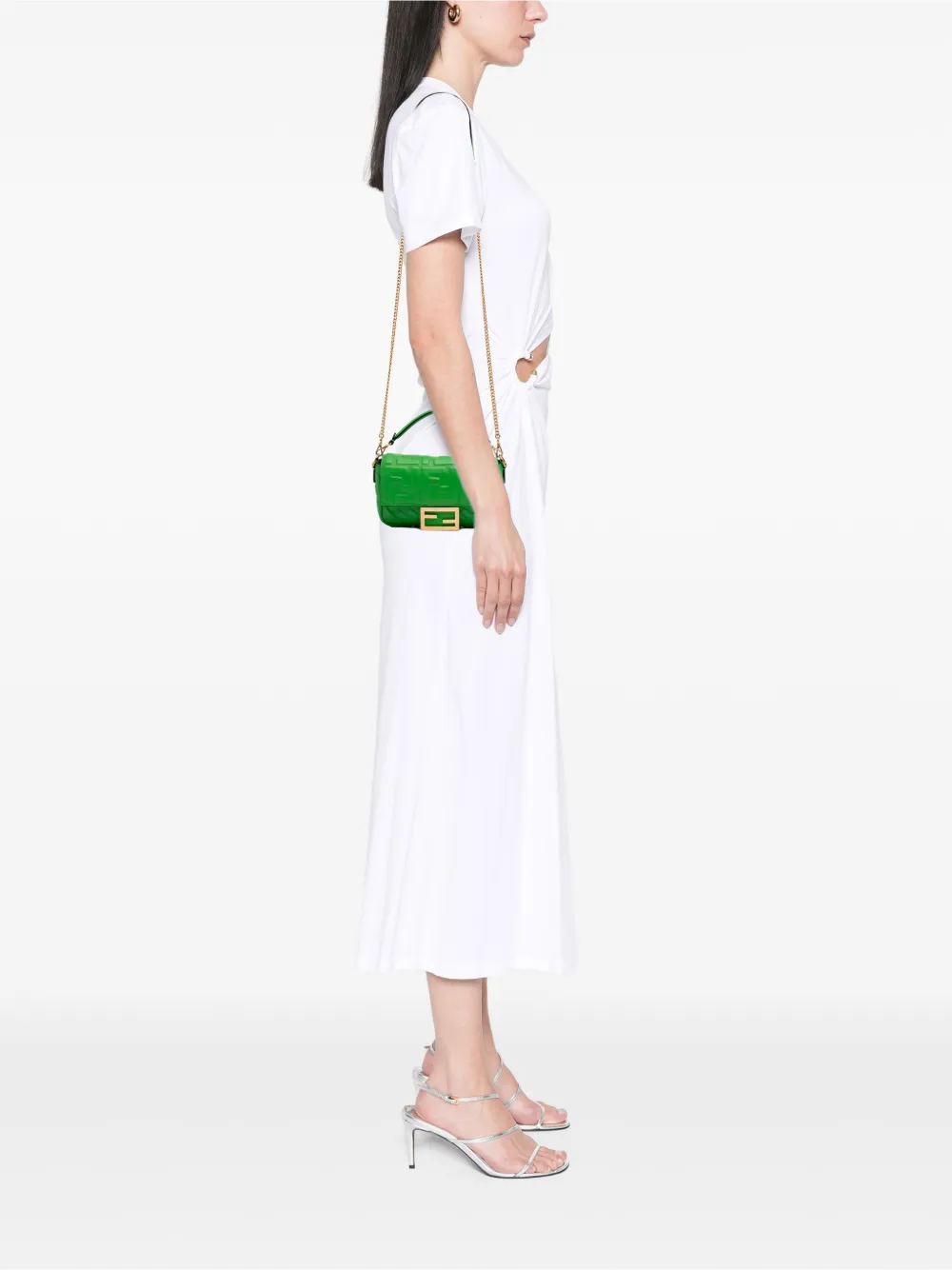 Fendi Pre-Owned شنطة 'باغيت' جلد صغيرة بنقش زوكا وحمالة كتف 2010-2025 | كلاسيكيات | Image 2