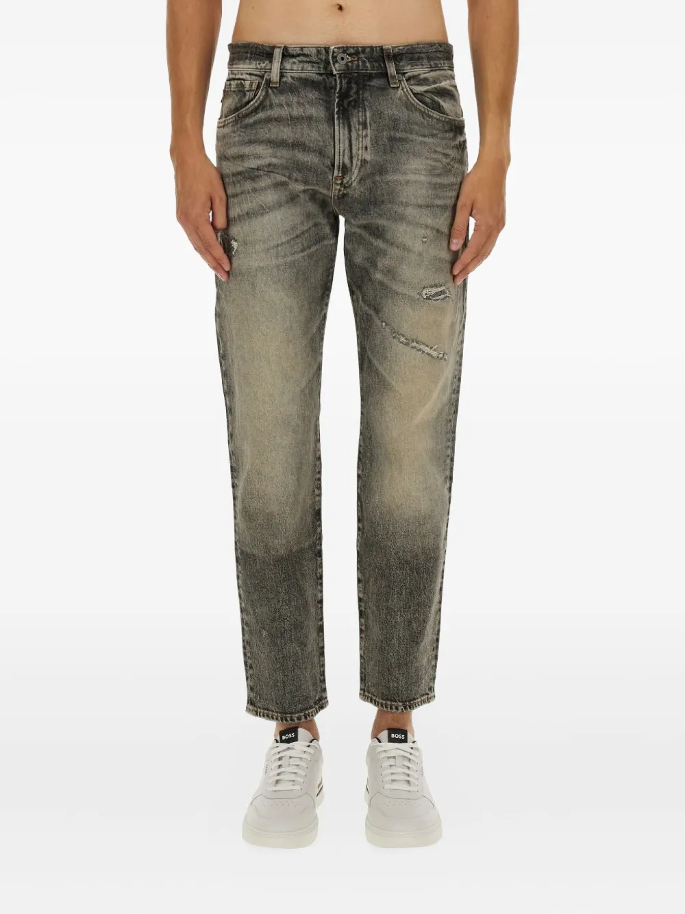 BOSS distressed jeans | Grey | Image 1