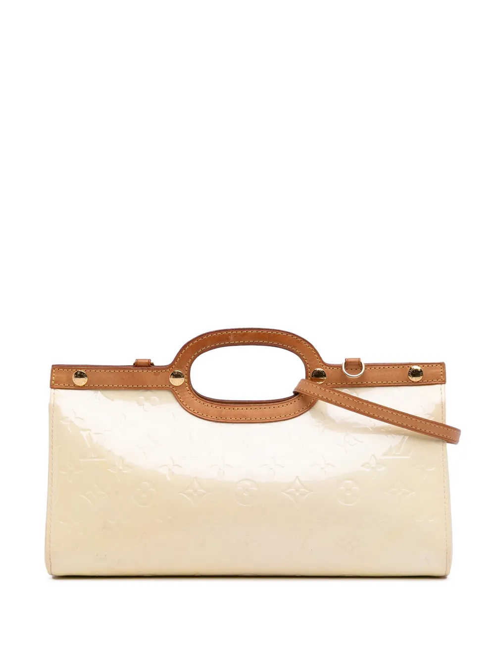 Louis Vuitton Pre-Owned 2007 モノグラム ヴェルニ ロックスベリー サッチェルバッグ - ホワイト Louis Vuitton Pre-Owned 2007 モノグラム ヴェルニ ロックスベリー サッチェルバッグ - ホワイト