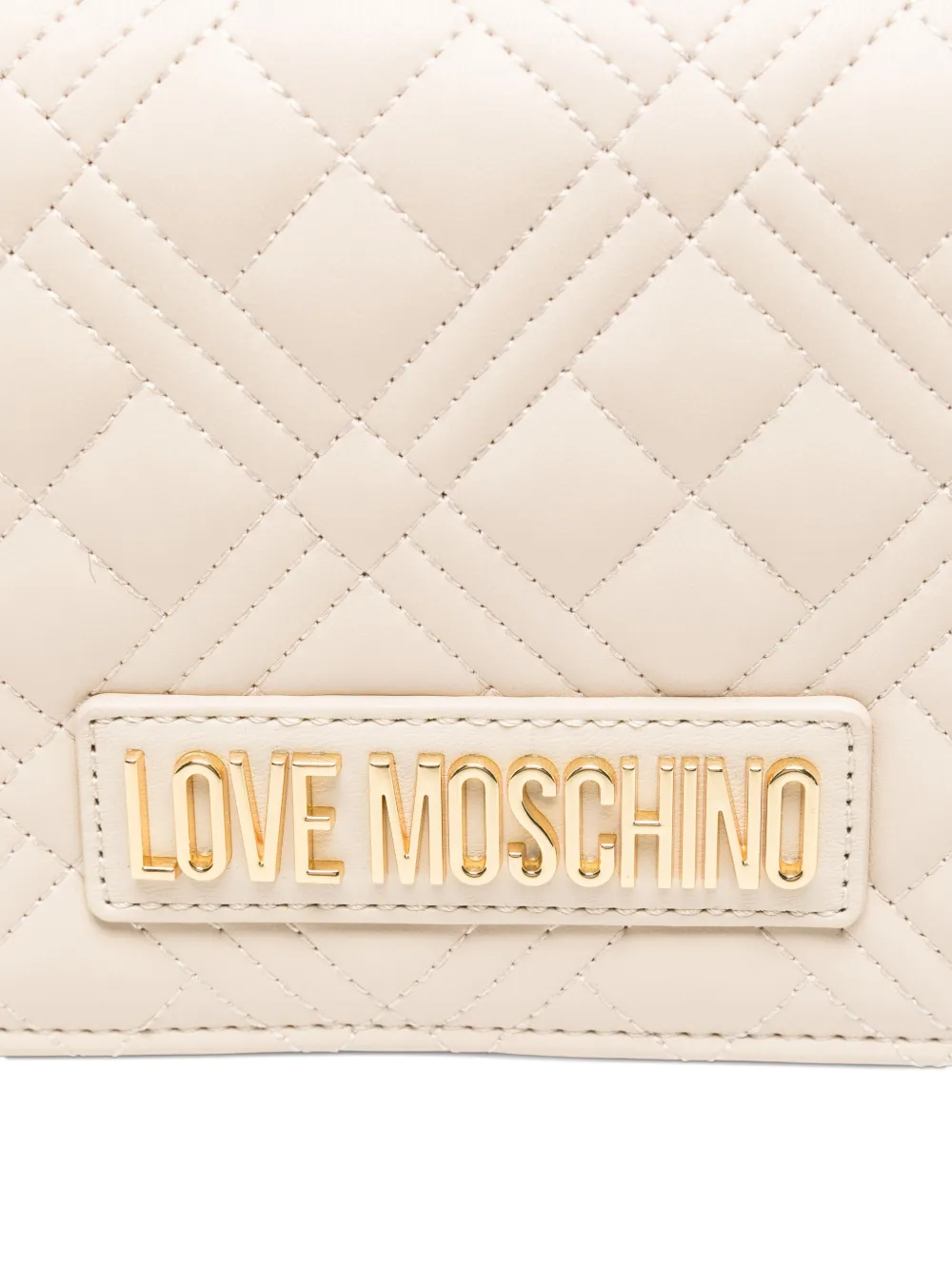 Love Moschino Quilted Chain-strap Shoulder Bag In Neutral