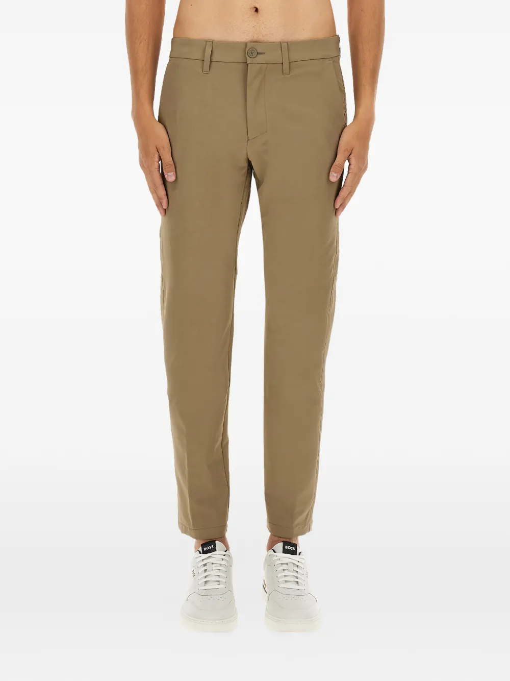 BOSS Pantaloni con bottoni - Marrone