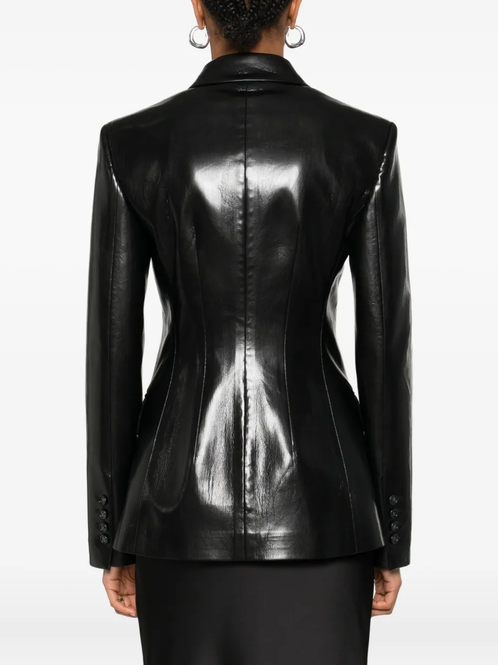 THE ANDAMANE Blazer met dubbele rij knopen Zwart