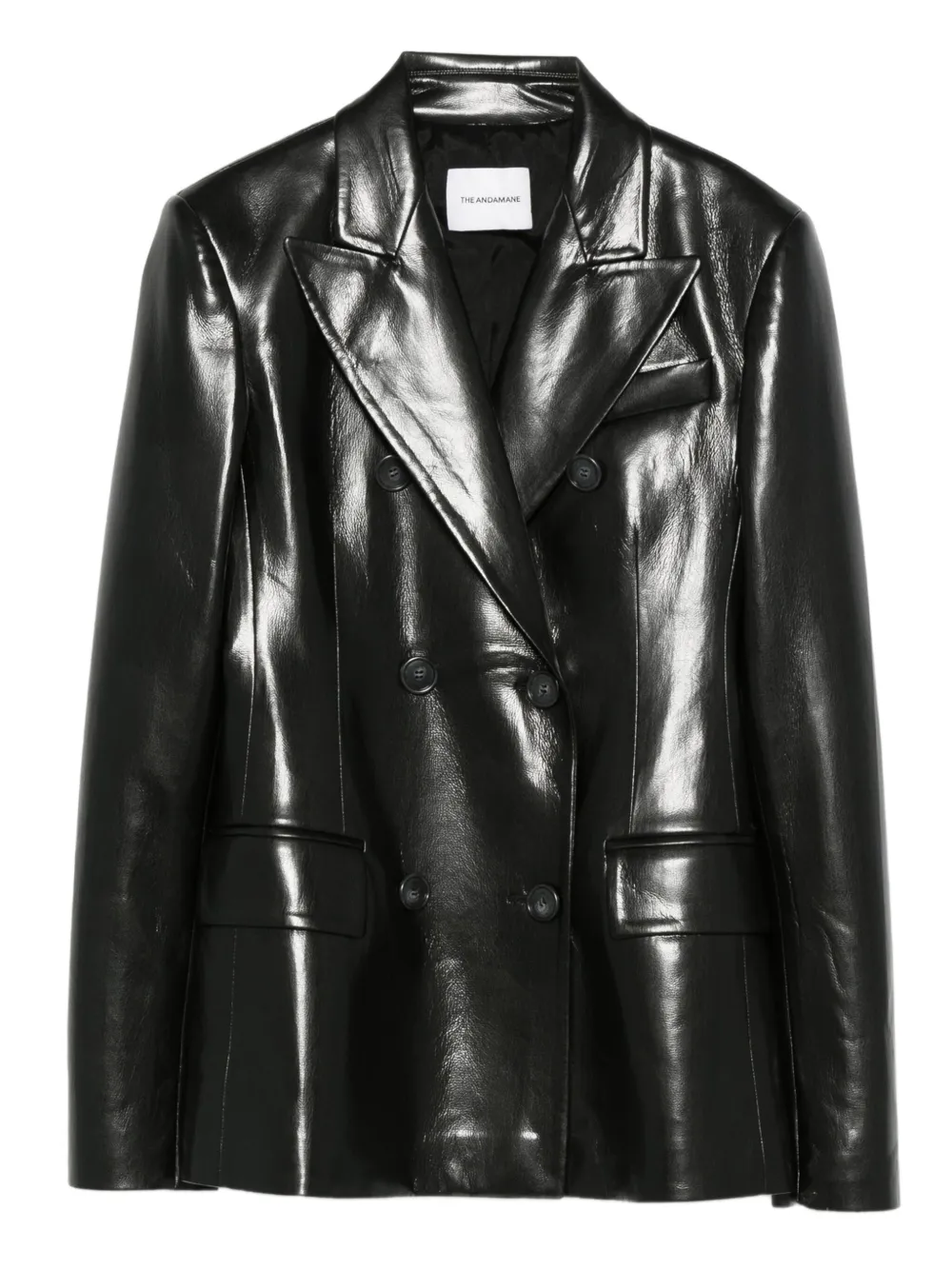 THE ANDAMANE Blazer met dubbele rij knopen Zwart