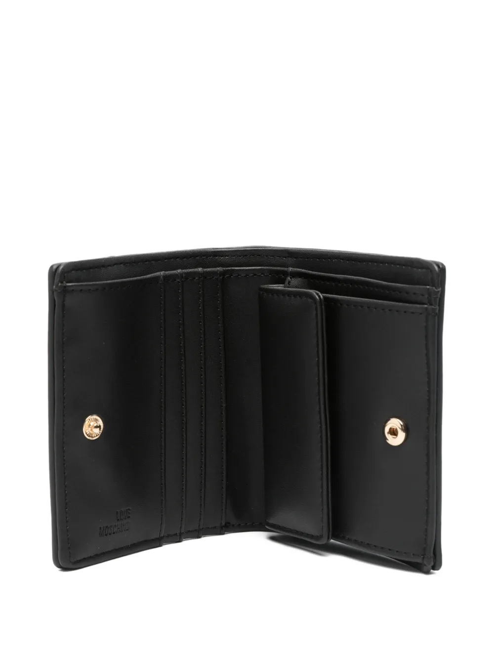 Love Moschino Logo-lettering Wallet In Black