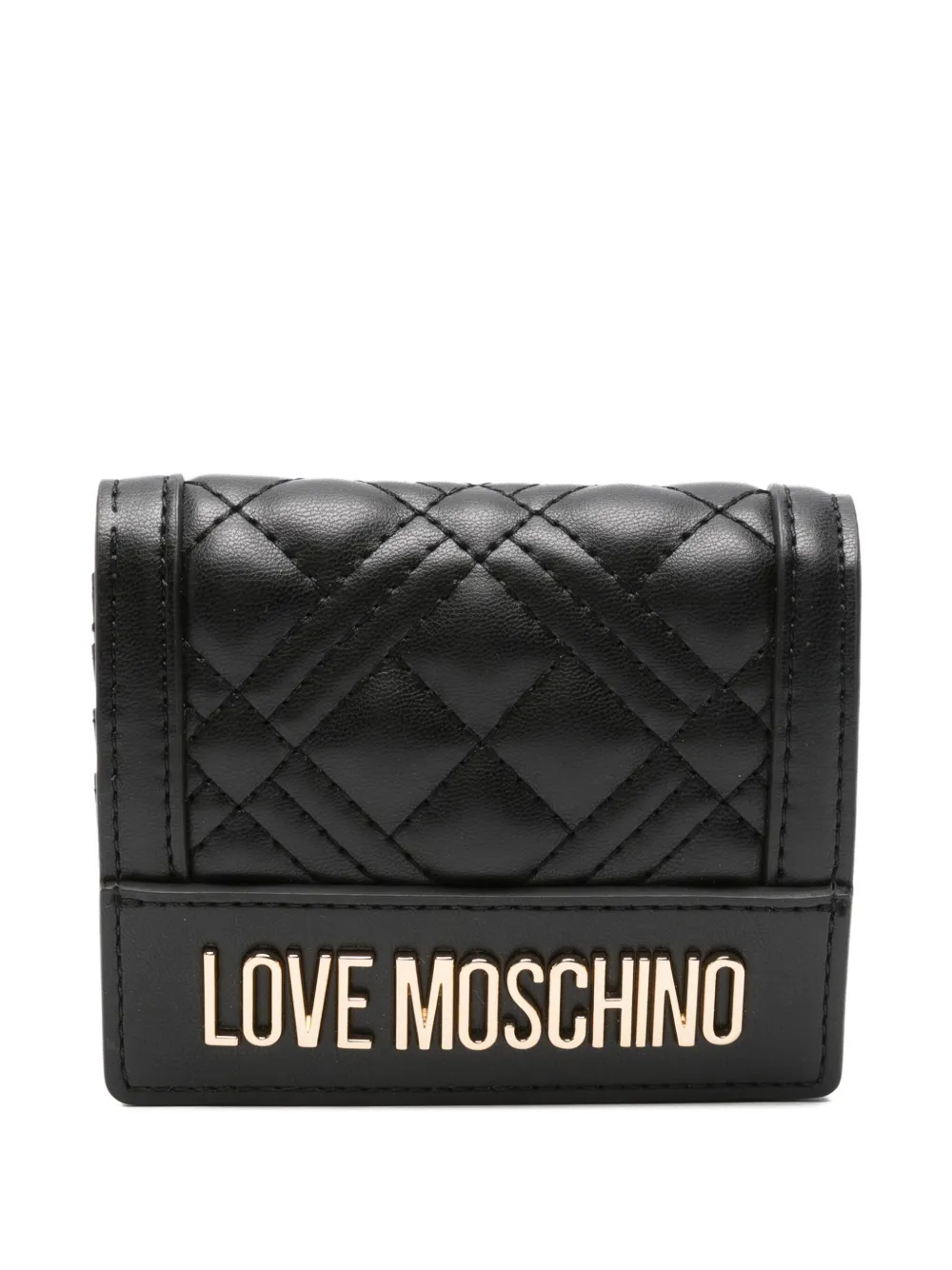 Love Moschino Portemonnee met logo Zwart