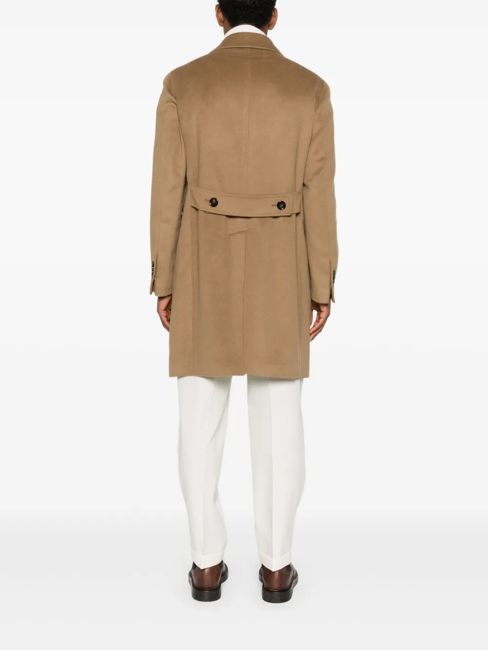 Tagliatore Jas met dubbele rij knopen en zak Bruin