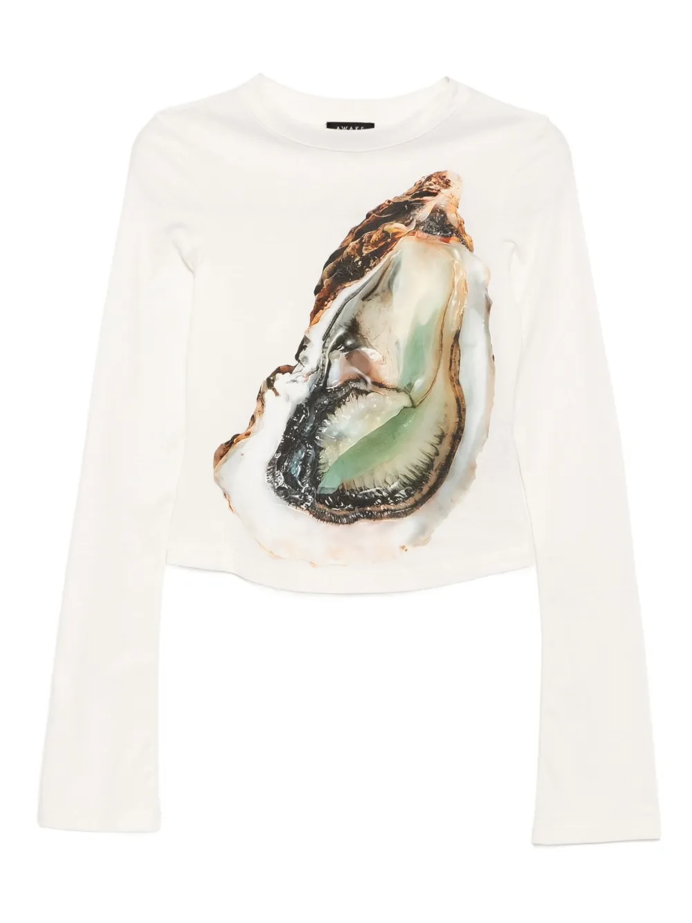 oyster graphic-printed T-shirt