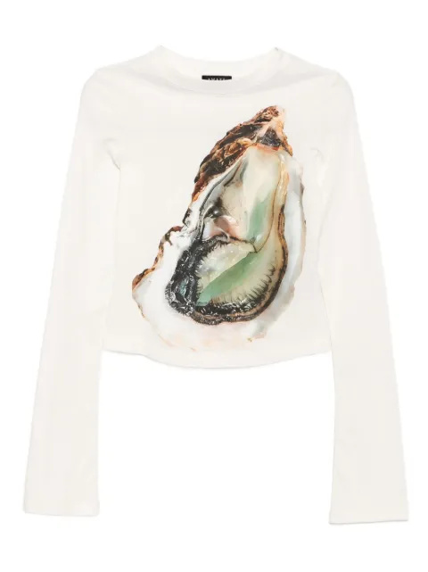 A.W.A.K.E. Mode oyster graphic-printed T-shirt 