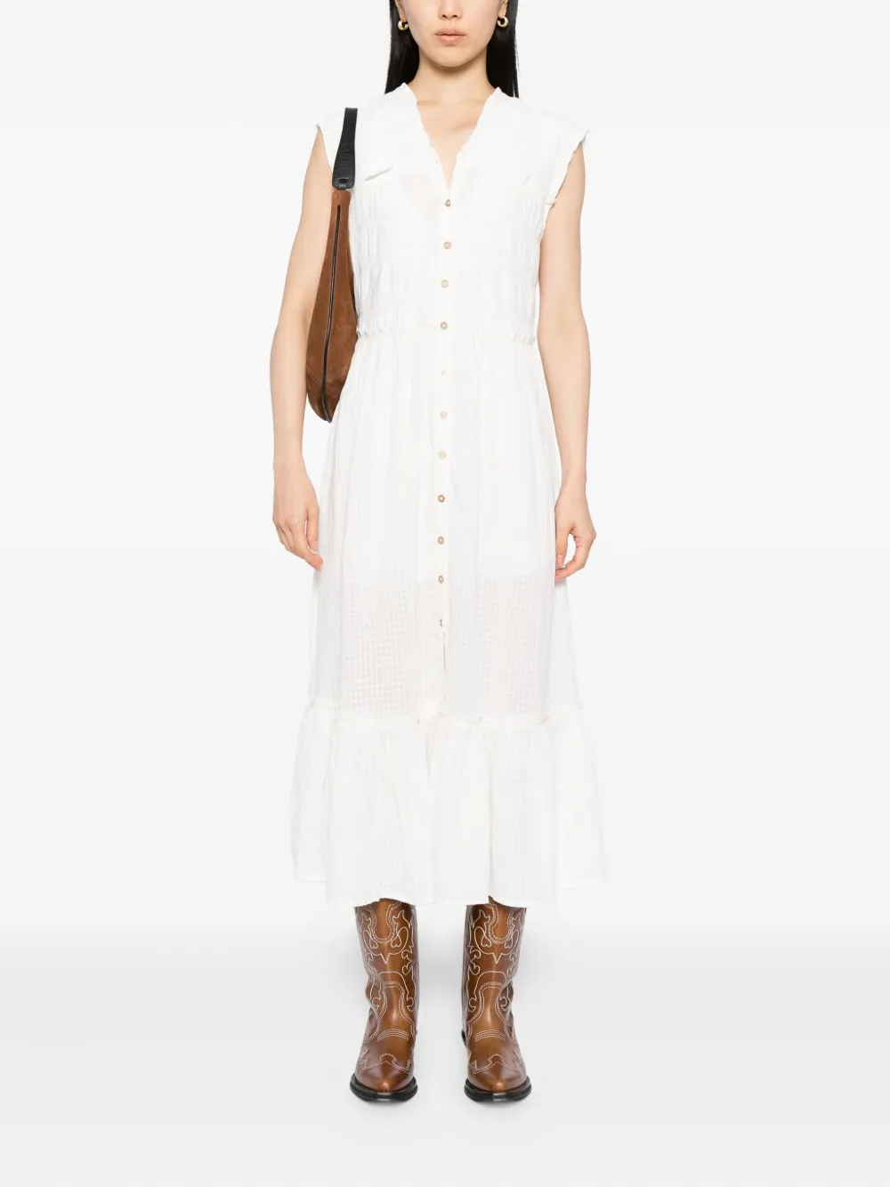 Free People Desert Dazed midi-jurk - Beige