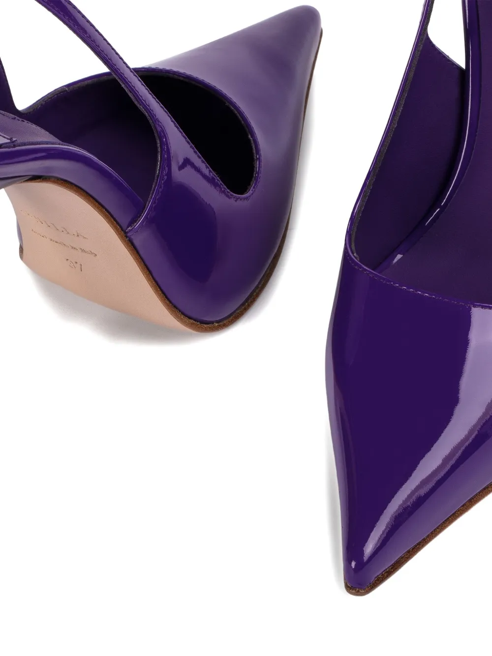 Le Silla 120mm Bella slingback pointed-toe pumps Purple