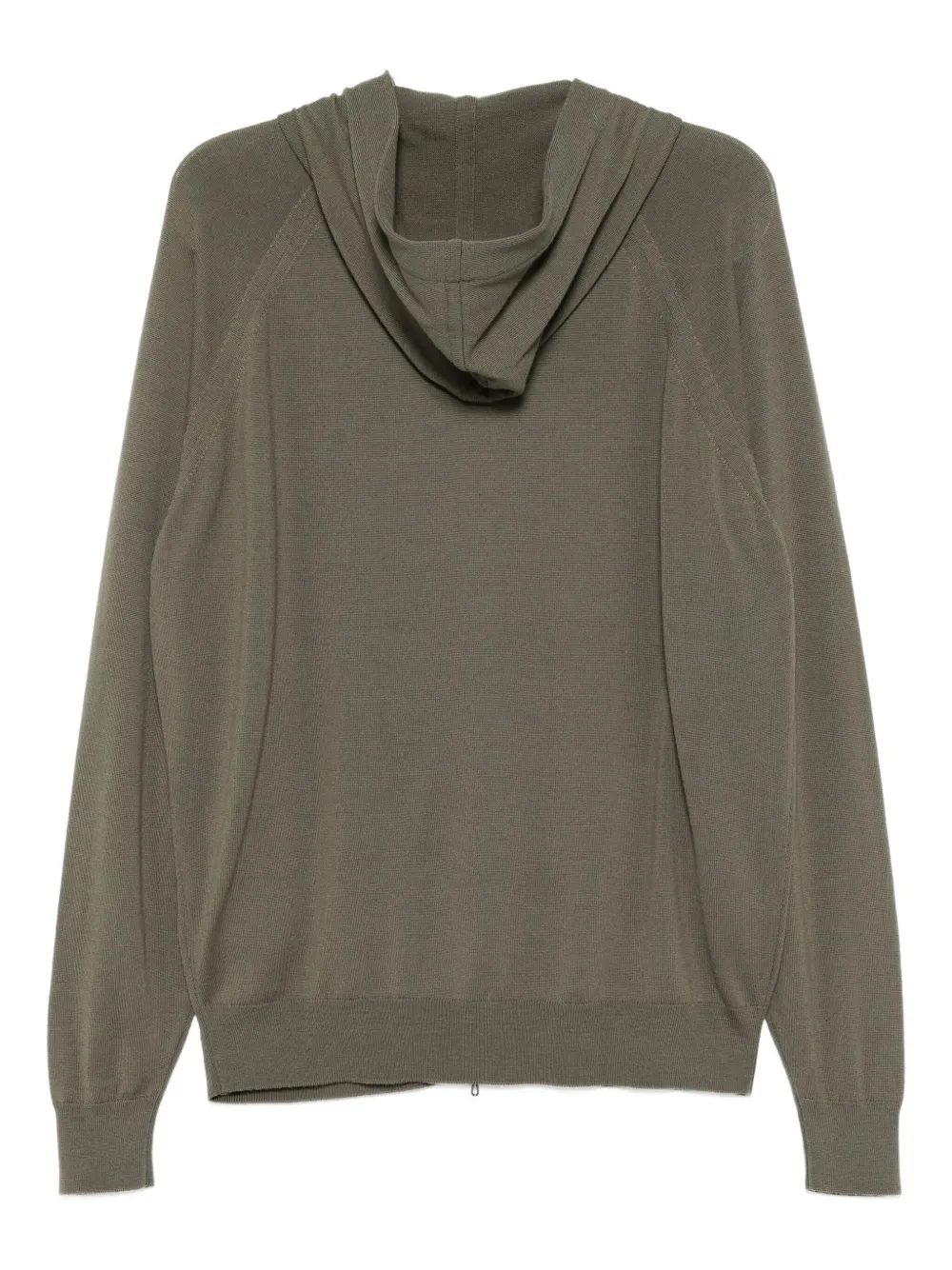 John Smedley Smed gebreide hoodie Groen