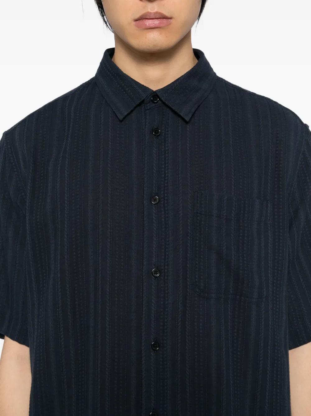 Les Deux Overhemd met korte mouwen Blauw