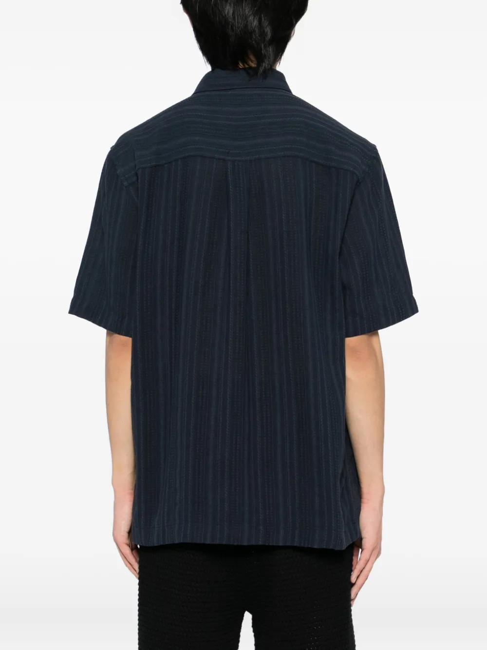 Les Deux Overhemd met korte mouwen Blauw