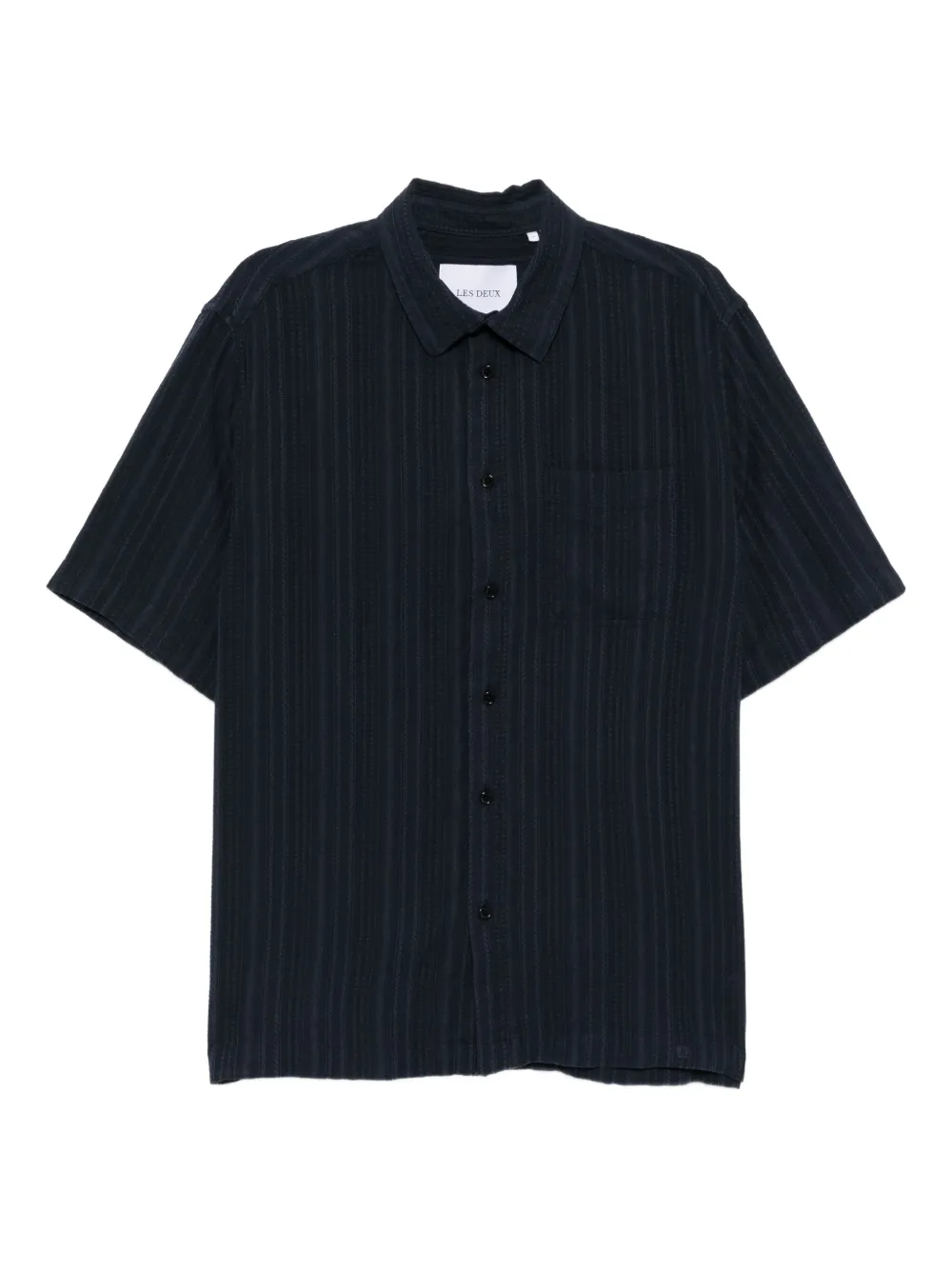 Les Deux Overhemd met korte mouwen Blauw