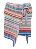 Missoni zigzag-knit sarong - Blue