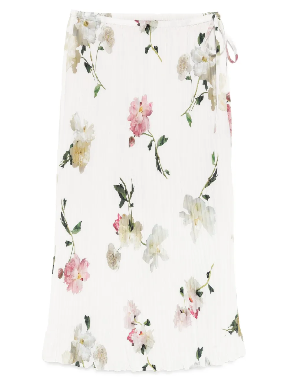 Vince Wilted Peony plooirok Wit