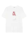 MSGM Kids logo-print T-shirt - White