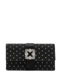 Manolo Blahnik CAPRI polka-dot clutch - Black