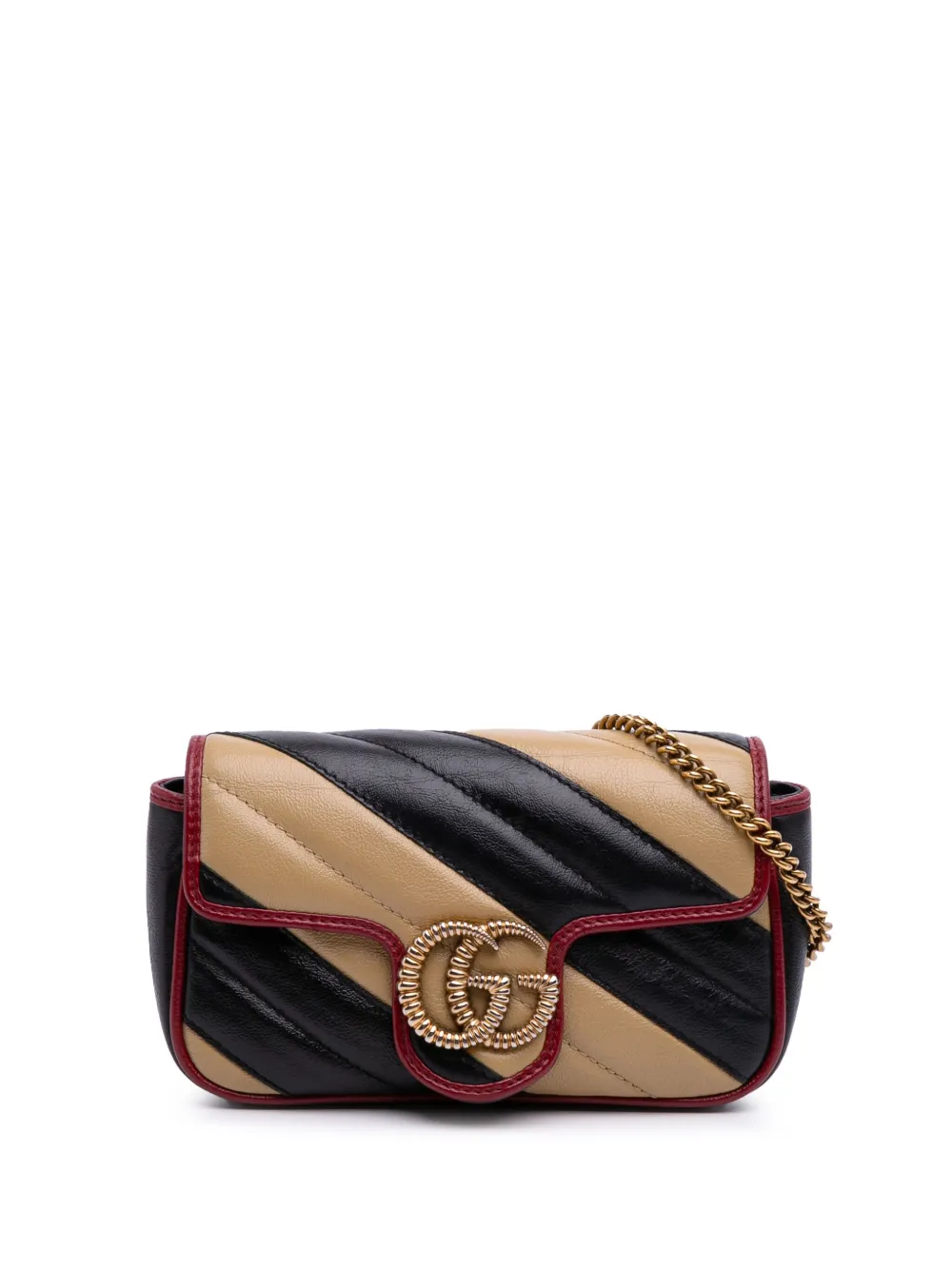 Gucci Pre-Owned 2016-2025 Super Mini GG Marmont Matelasse Leather Gucci Pre-Owned 2016-2025 Super Mini GG Marmont Matelasse Leather