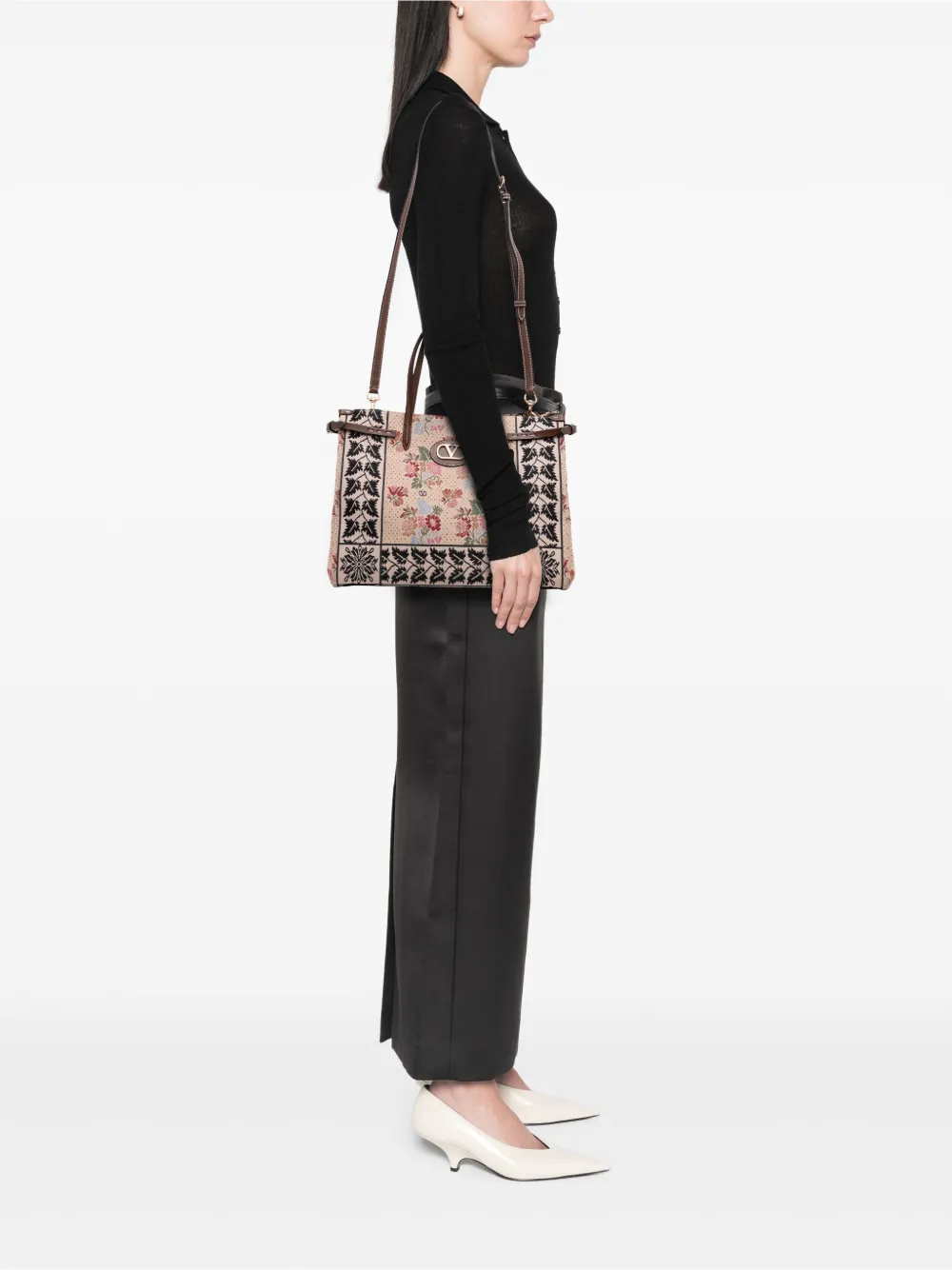 Valentino Garavani Pre-Owned 2000-2017 Medium Canvas Antibes Shopping Bag satchel | Pre-Owned | Image 2