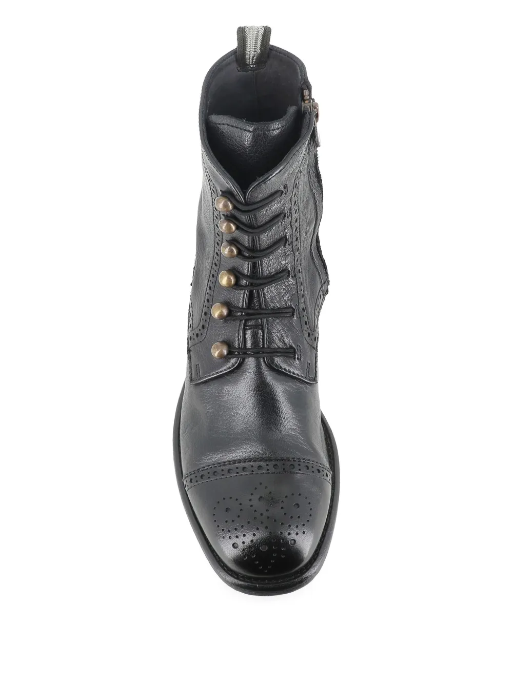 Officine Creative lace-up brogue boots Black