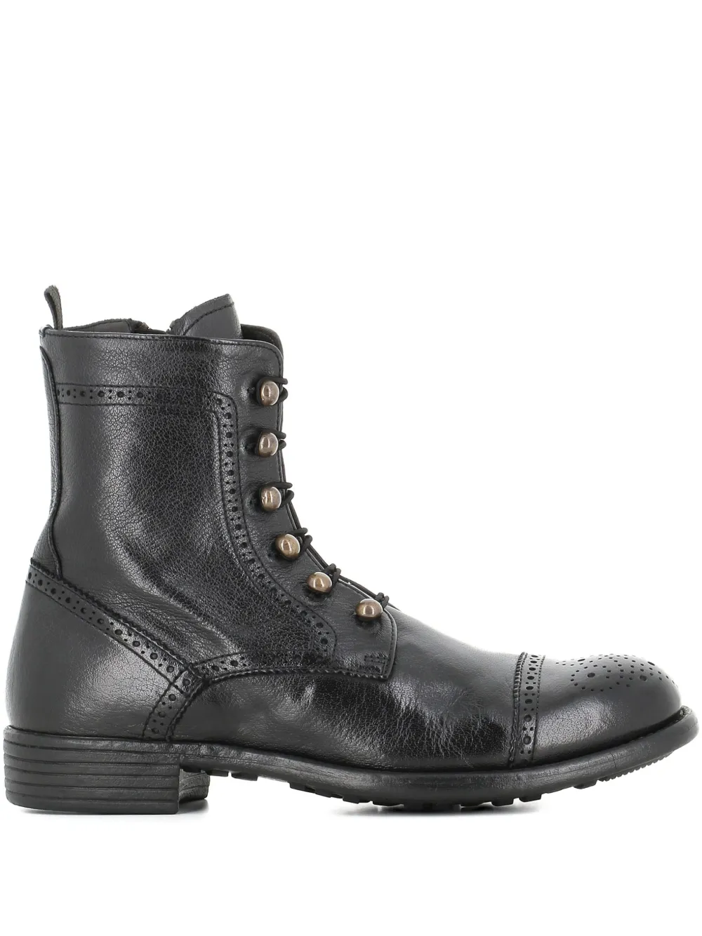 Officine Creative lace-up brogue boots - ブラック Officine Creative lace-up brogue boots - ブラック