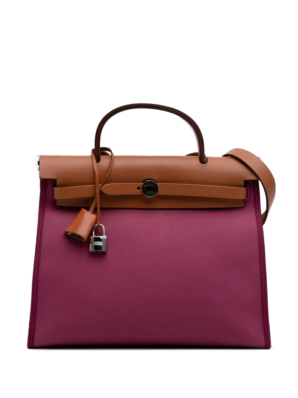 Hermès Pre-Owned 2011 Toile Herbag Zip 31 satchel - ピンク Hermès Pre-Owned 2011 Toile Herbag Zip 31 satchel - ピンク
