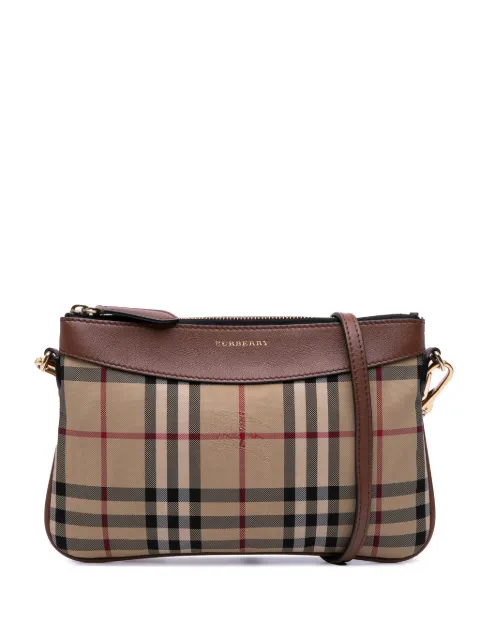 Burberry Pre-Owned 2000-2017 Haymarket Check Canvas Peyton crossbody bag
