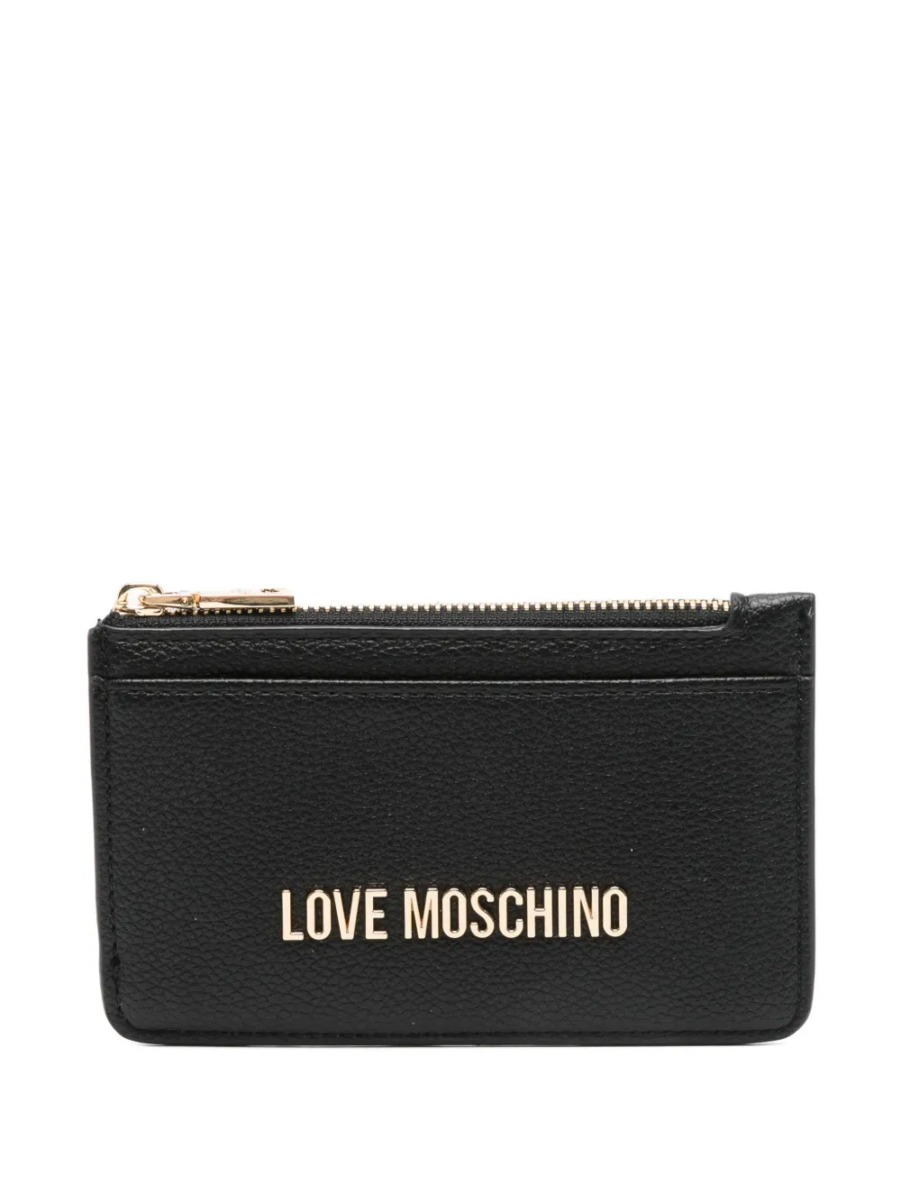 Love Moschino logo-plaque zip-fastening cardholder | Black | Image 1