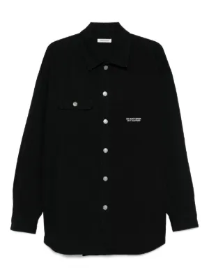 Acne Studios ロングスリーブ デニムシャツ | ブラック | FARFETCH JP