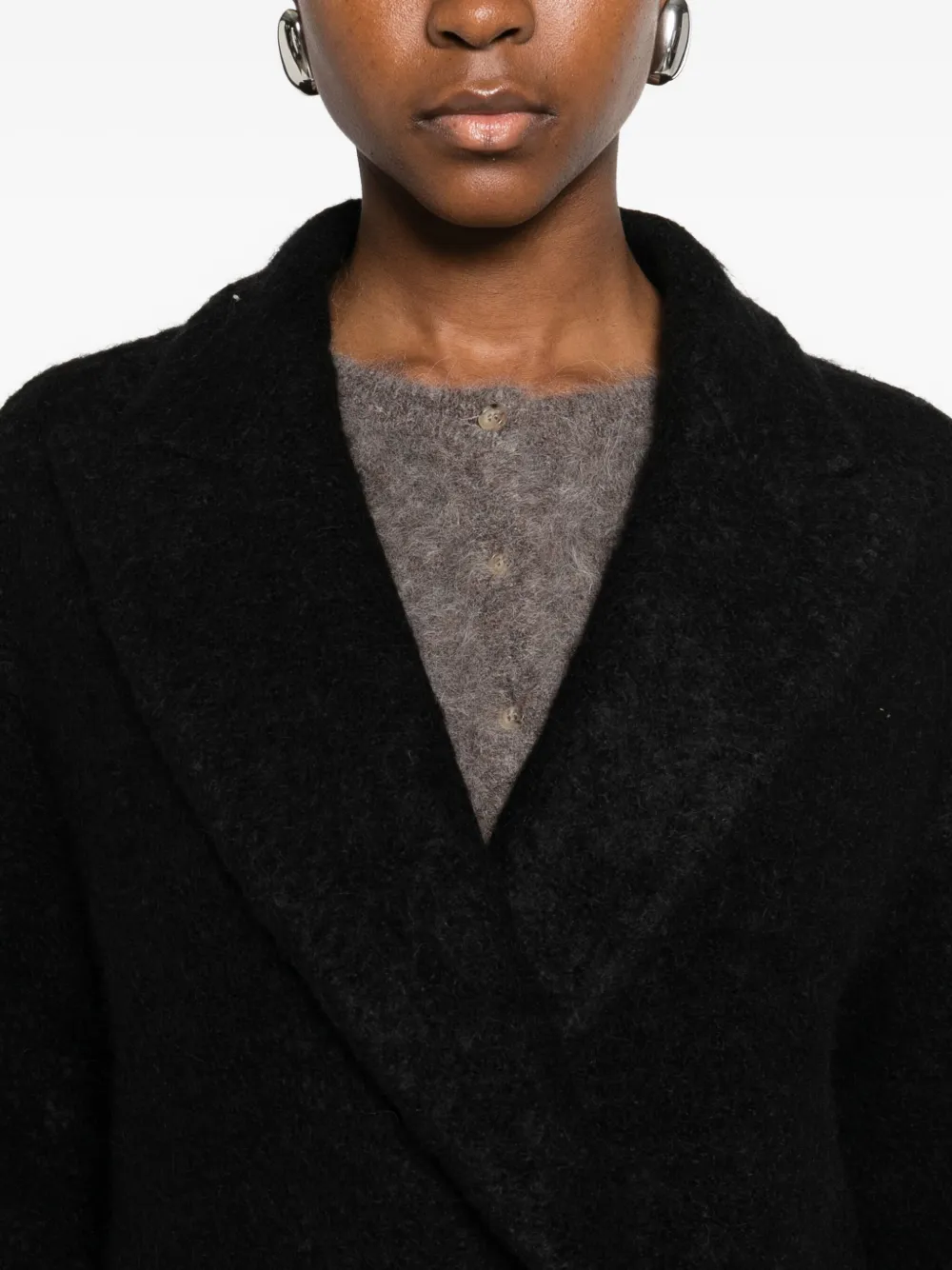 Tagliatore Lindena jas met dubbele rij knopen Zwart