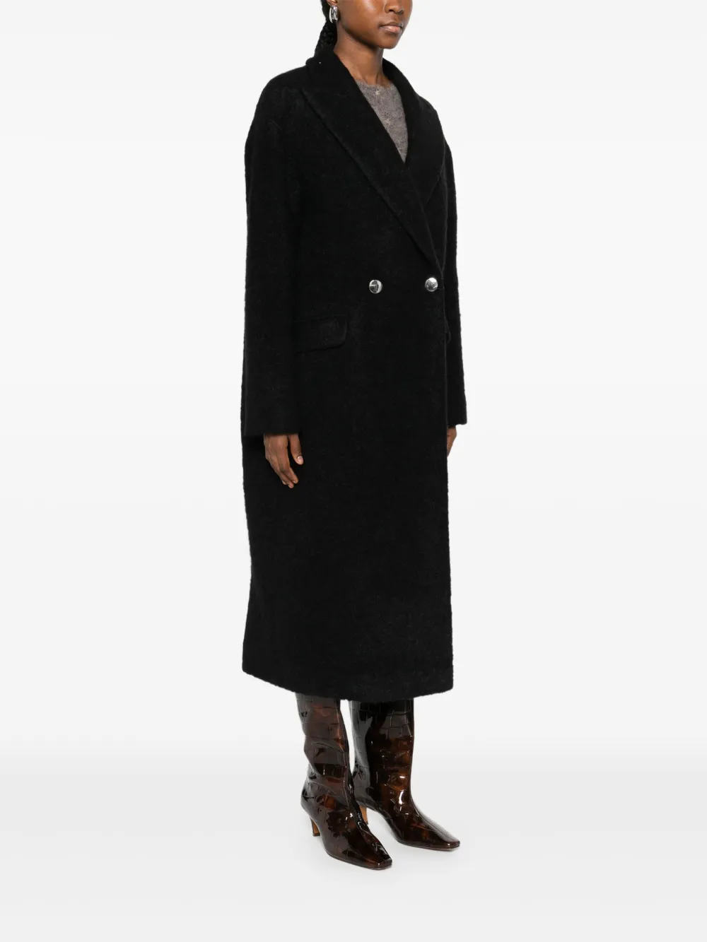 Tagliatore Lindena jas met dubbele rij knopen Zwart