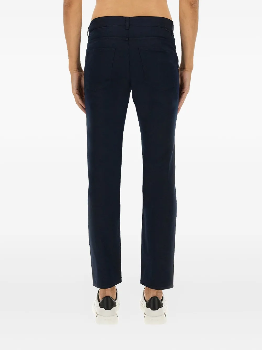 BOSS Broek met knopen Blauw