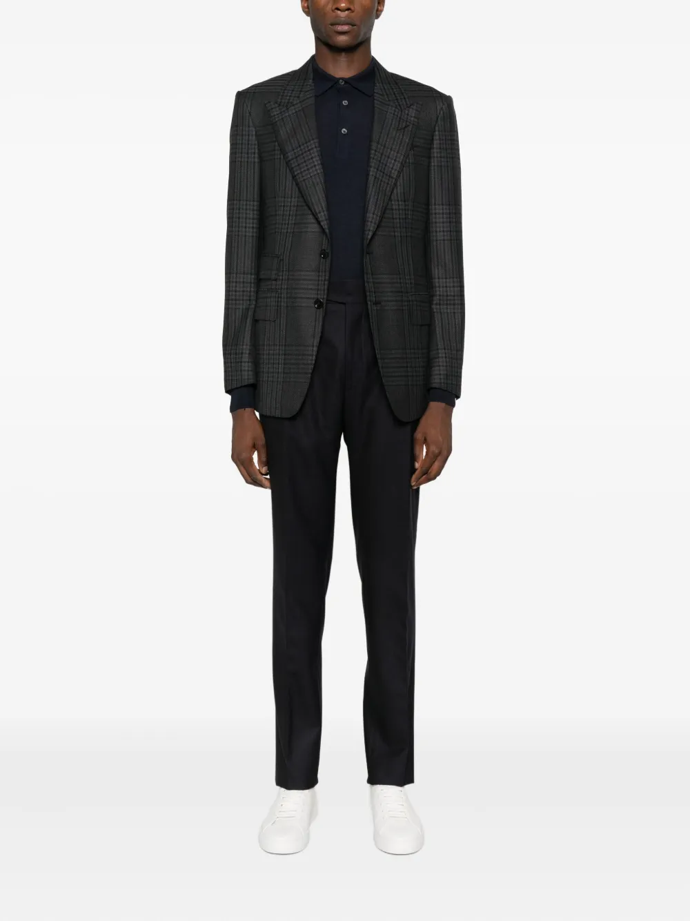 Tagliatore pleated trousers - Blauw
