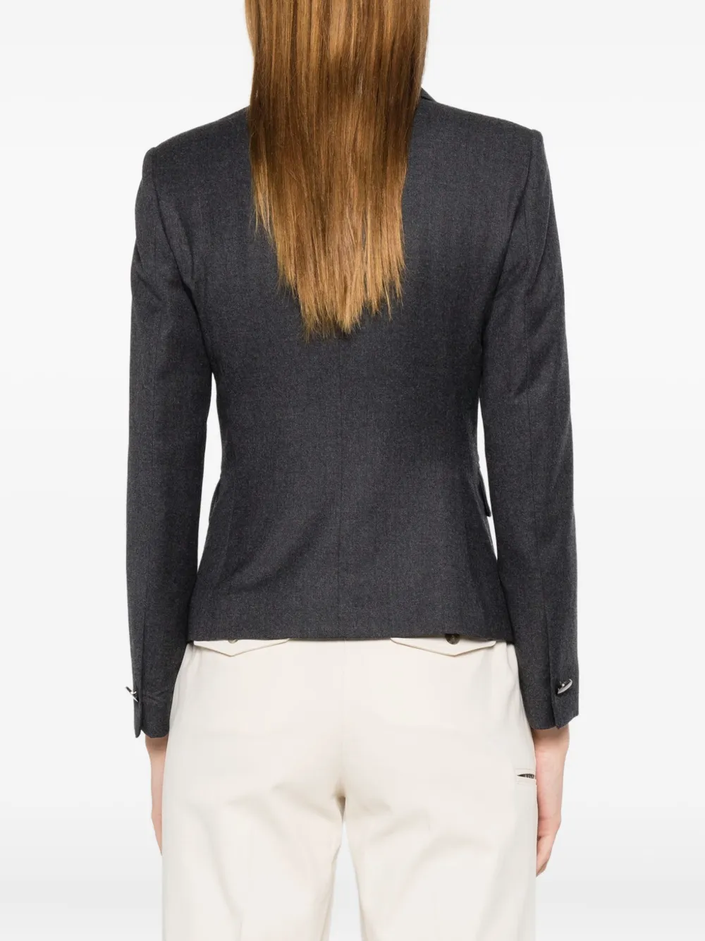 Tagliatore Single-breasted Blazer In Black
