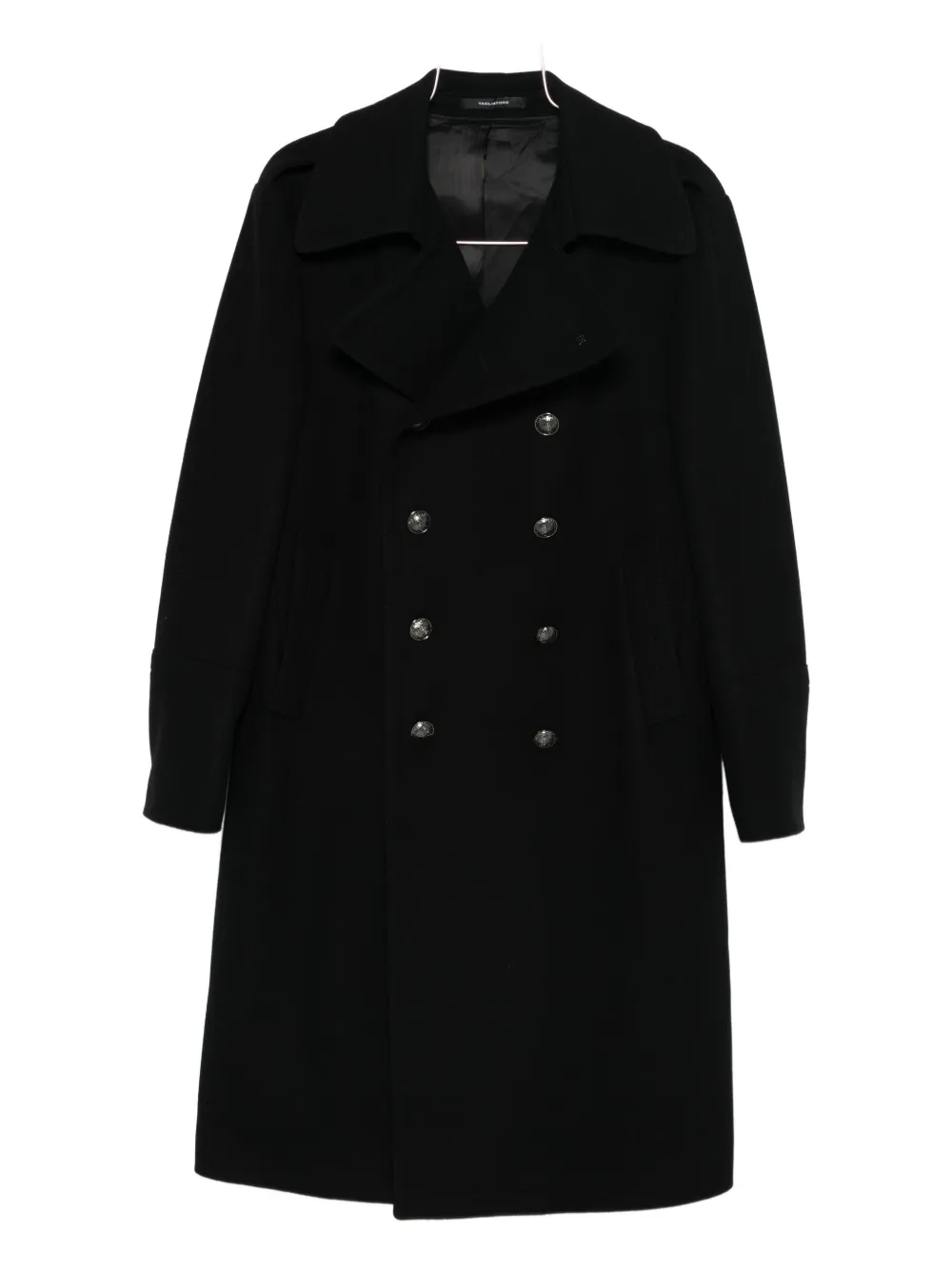 Tagliatore Double-breasted Coat In Black
