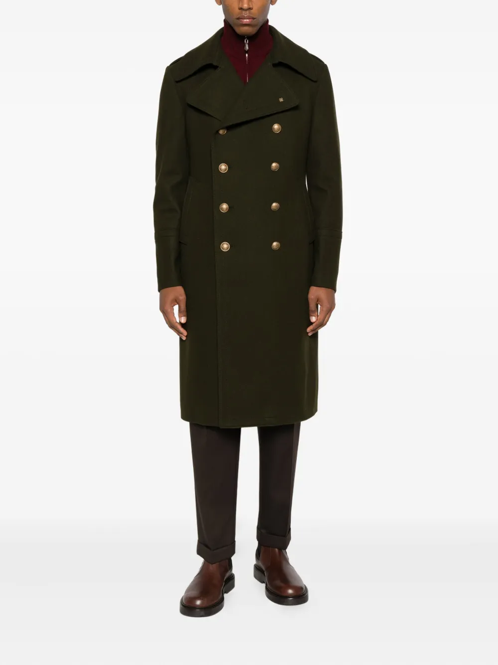 Tagliatore double-breasted button coat | Double Breasted Coats | Image 2
