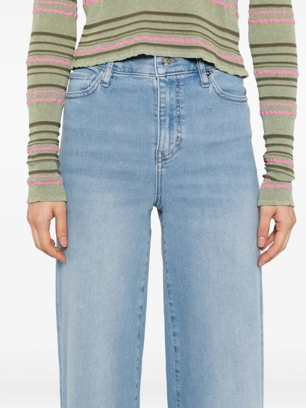 FRAME Palazzo slim-fit jeans Blauw